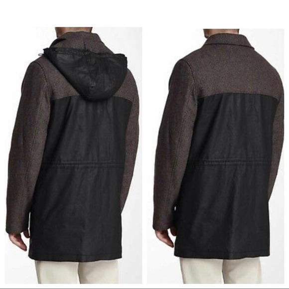 Vince Camuto Wool Blend Technical Anorak Large - Picture 15 of 16